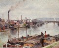the port of rouen 2 1883 Camille Pissarro